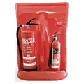 Double Red  Fire Extinguisher Stand  safety sign